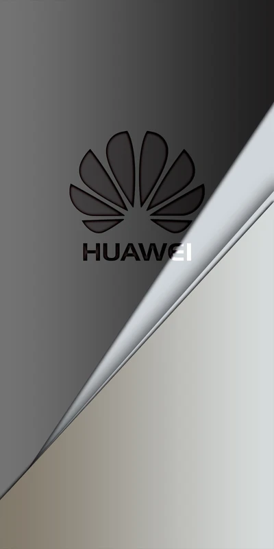 Huawei Mate 10 Wallpaper with Grey Gradient and Logo