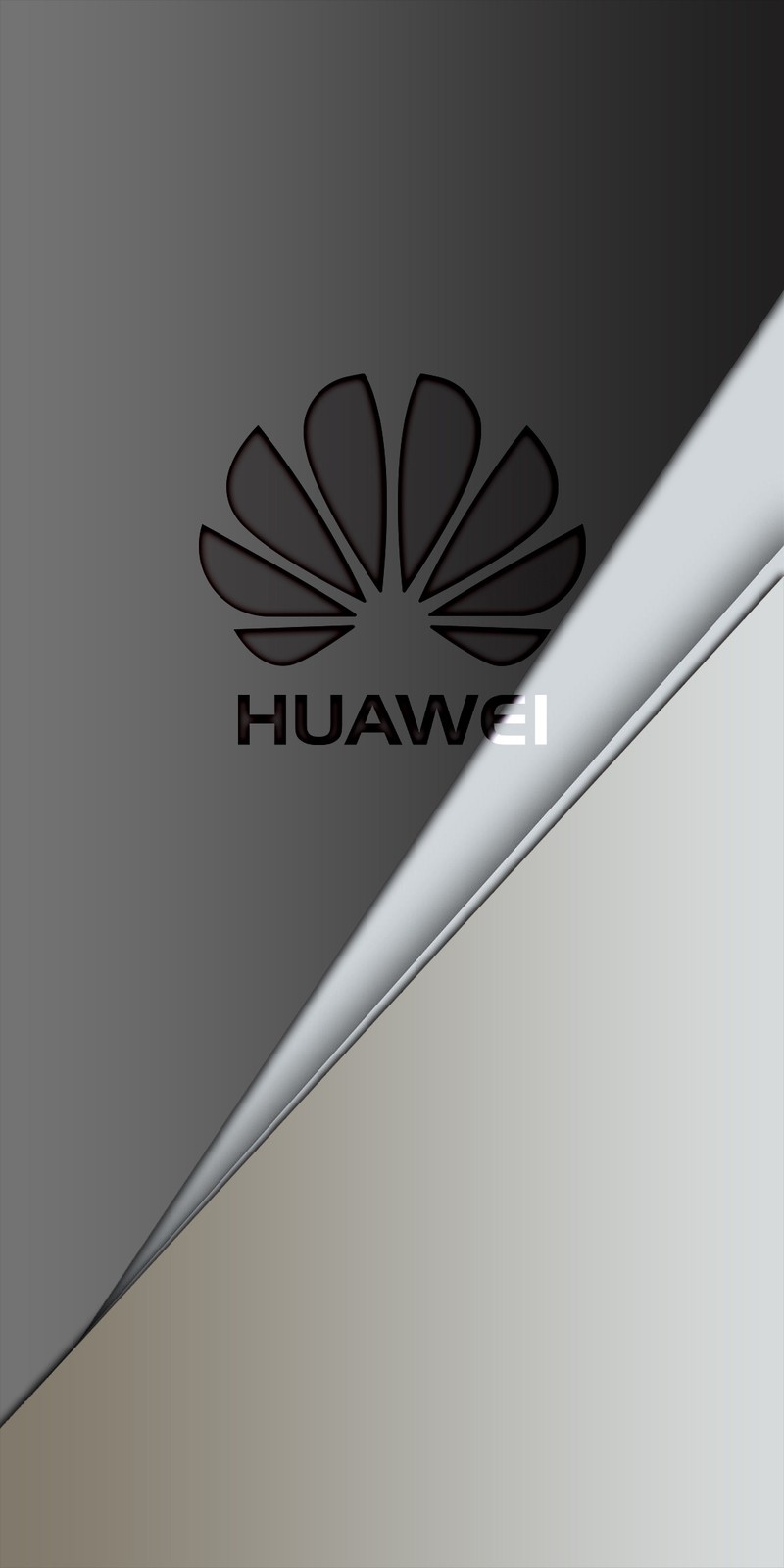 Крупный план мобильного телефона с логотипом на нем (серый, huawei, логотип, mate 10, обои)