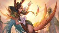 Xayah, the Brave Phoenix: League of Legends Character Art