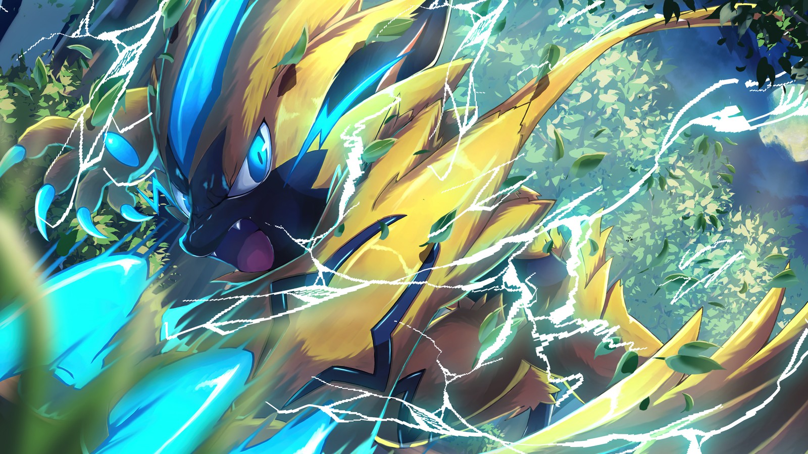 Lade zeraora, pokémon, pokemon, videospiel, anime Hintergrund herunter