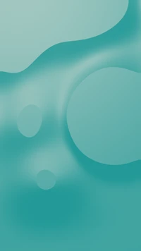 Un motif abstrait vibrant et fluide en teal présentant des courbes douces et des formes circulaires, évoquant un sentiment de tranquillité et de design moderne.