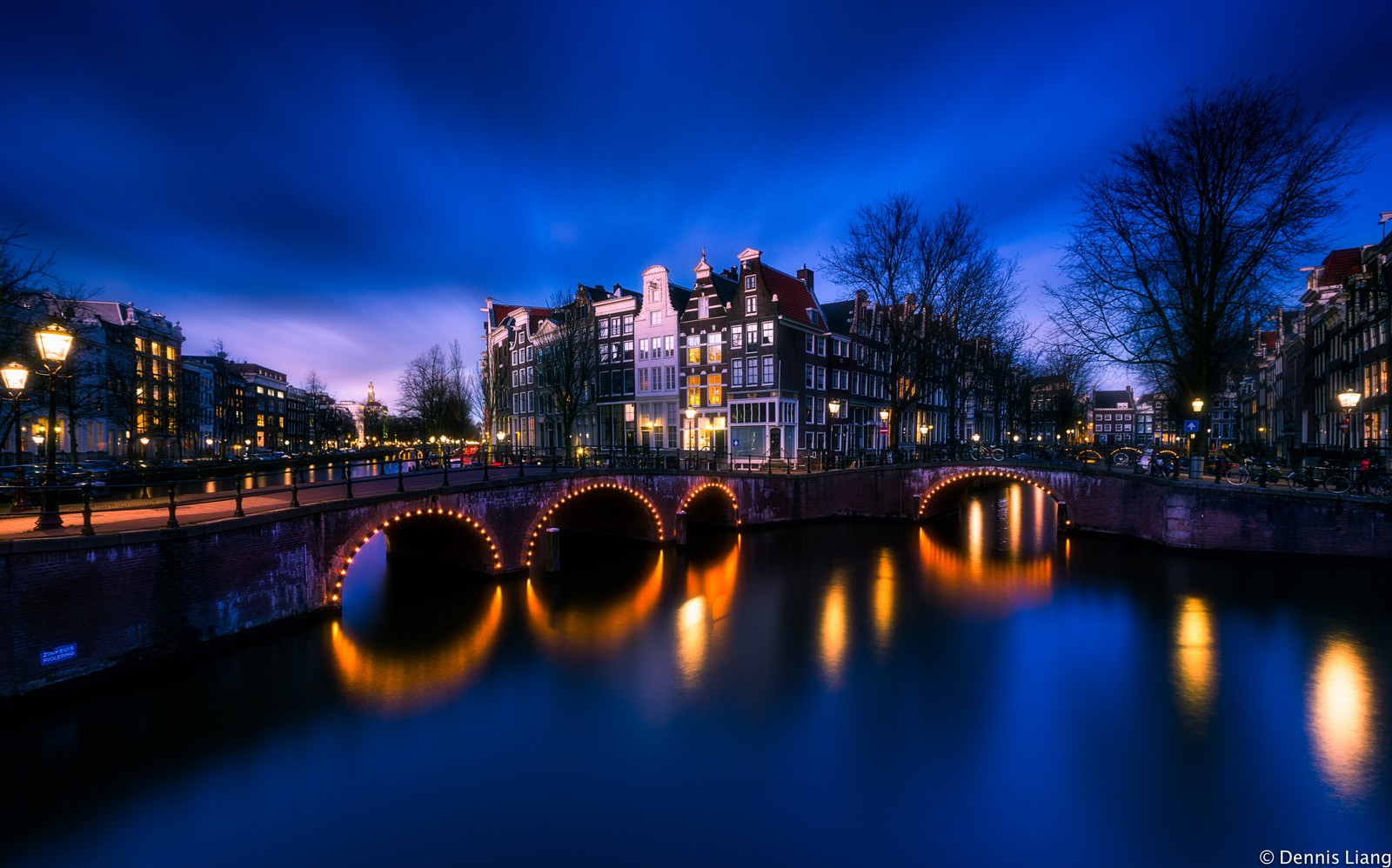 amsterdam, netherlands, cityscape, night time, city of water Download Wallpaper