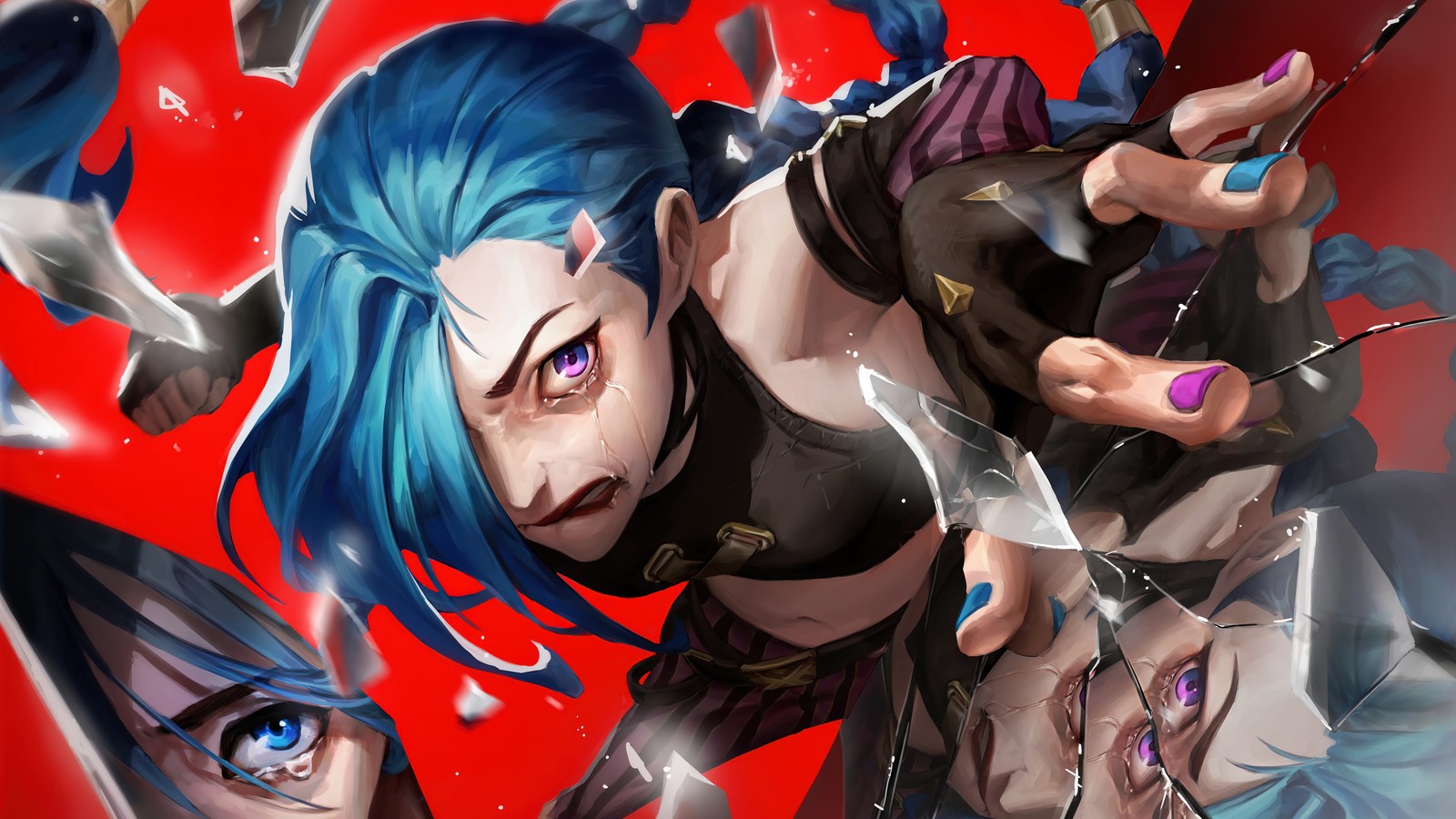 jinx, arcane series, tv series, league of legends, lol wallpaper