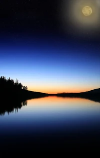 reflexion, natur, horizont, natürliche landschaft, wasser