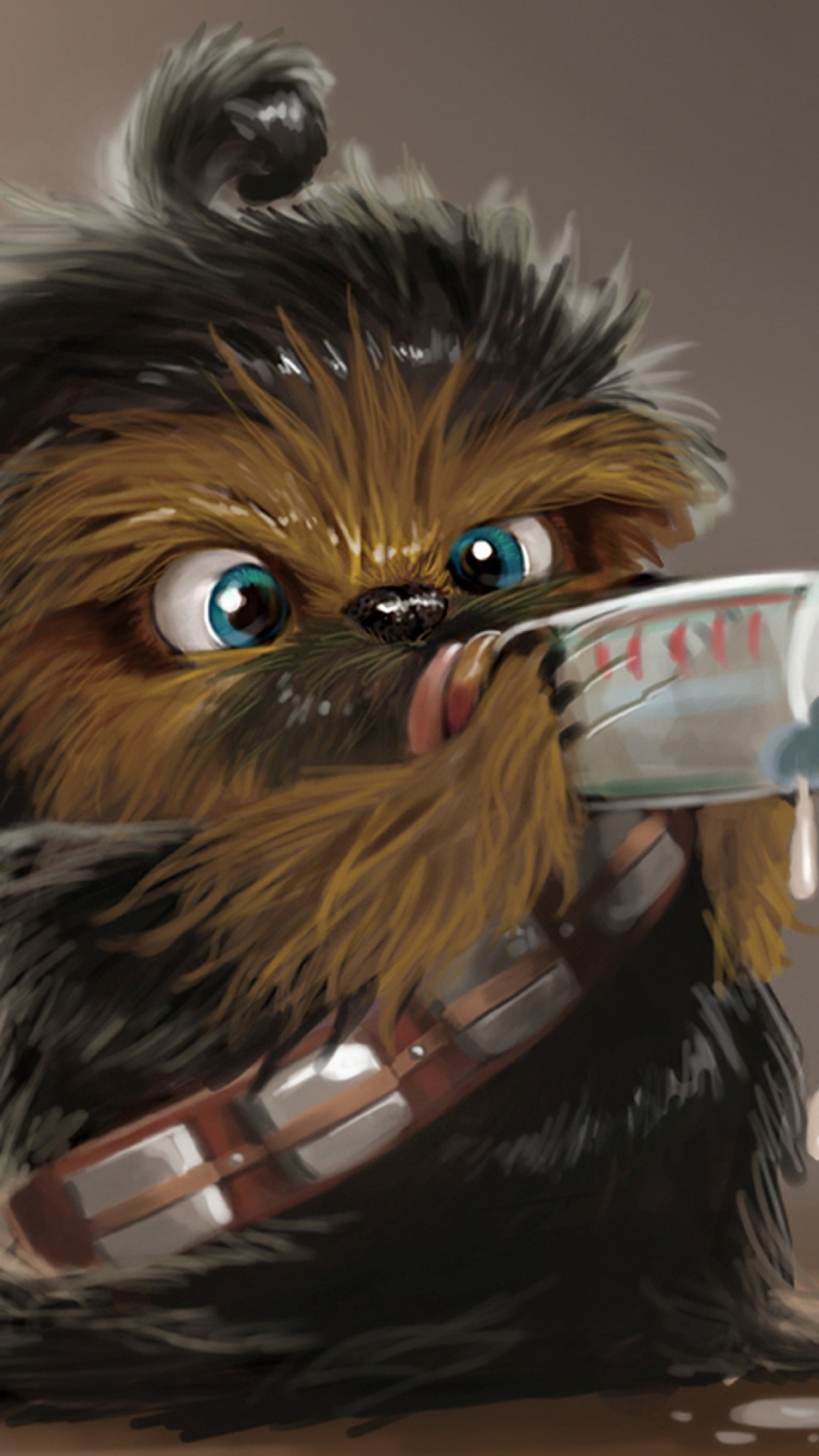 Descargar fondo de pantalla bebé, chewbacca, lindo, star wars