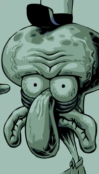 A Tristeza Expressiva do Squidward