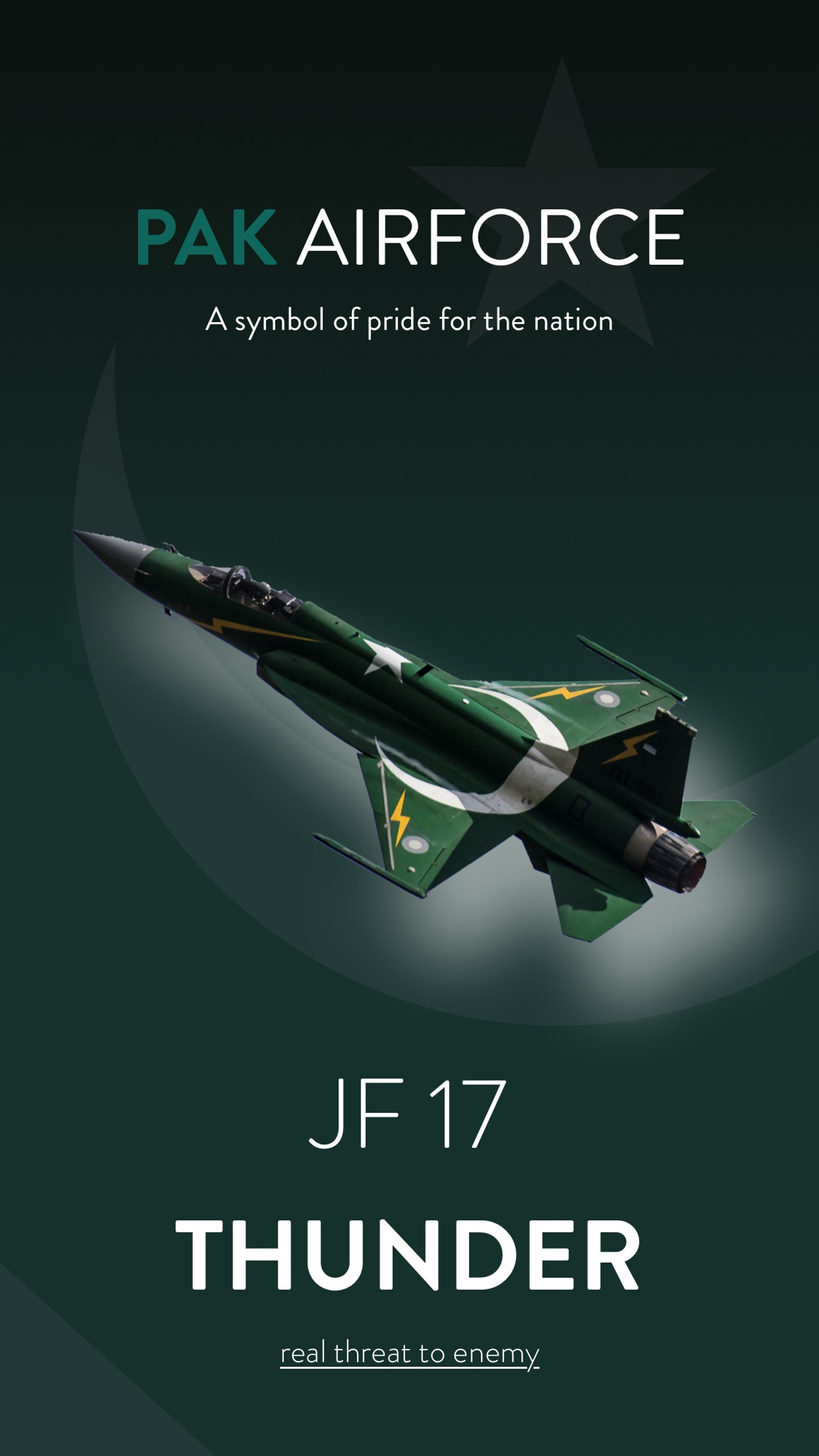 Un primer plano de un jet volando por el aire con una estrella en él (jf 17 thunder, trueno, jf, jf 17, pak)