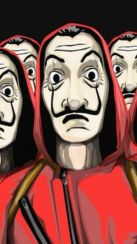 bank, bella ciao, dali, draw, la casa de papel wallpaper