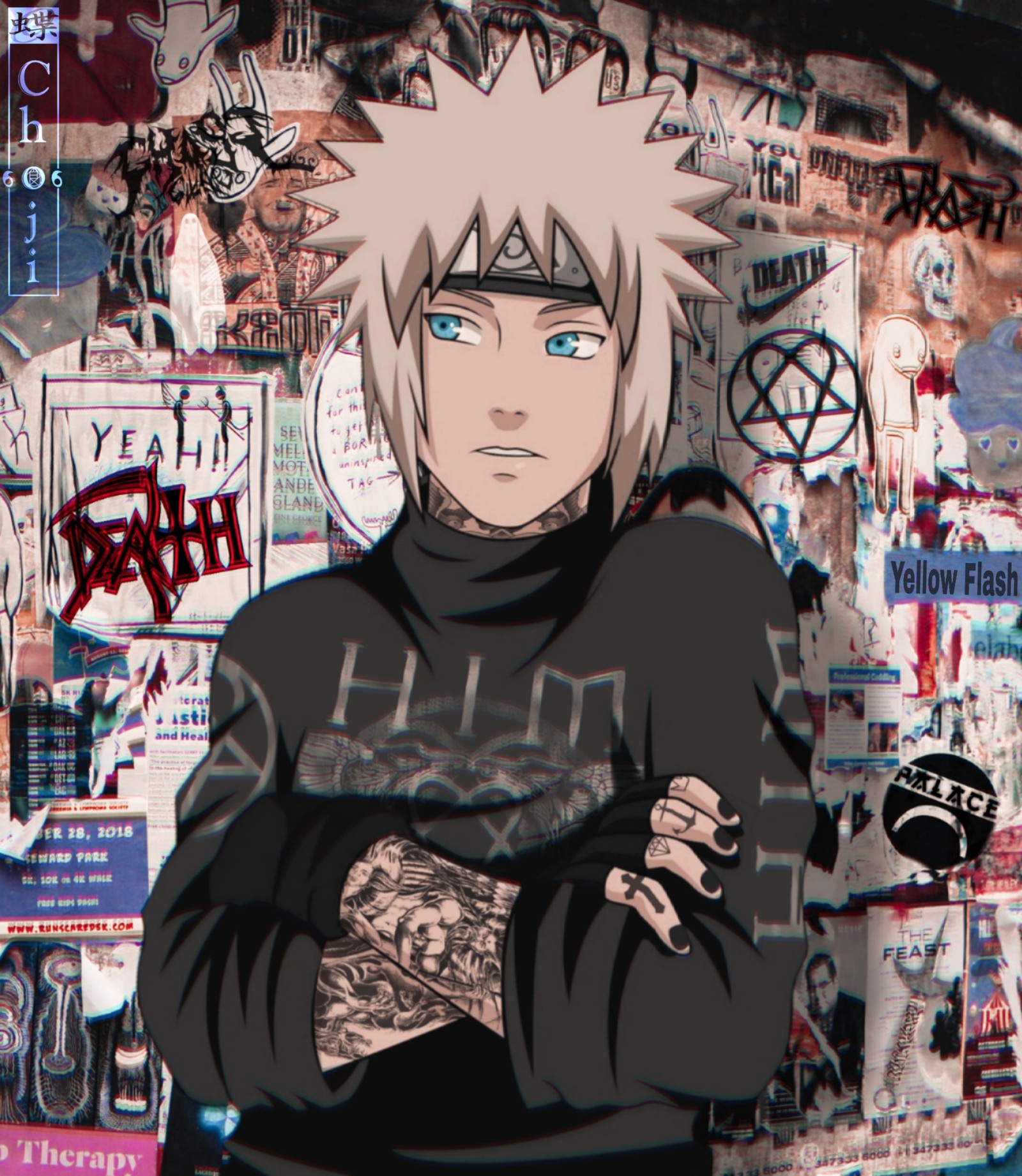 anime, badass, manga, minato, naruto wallpaper