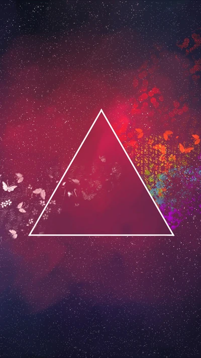 abstrait, art, triangle