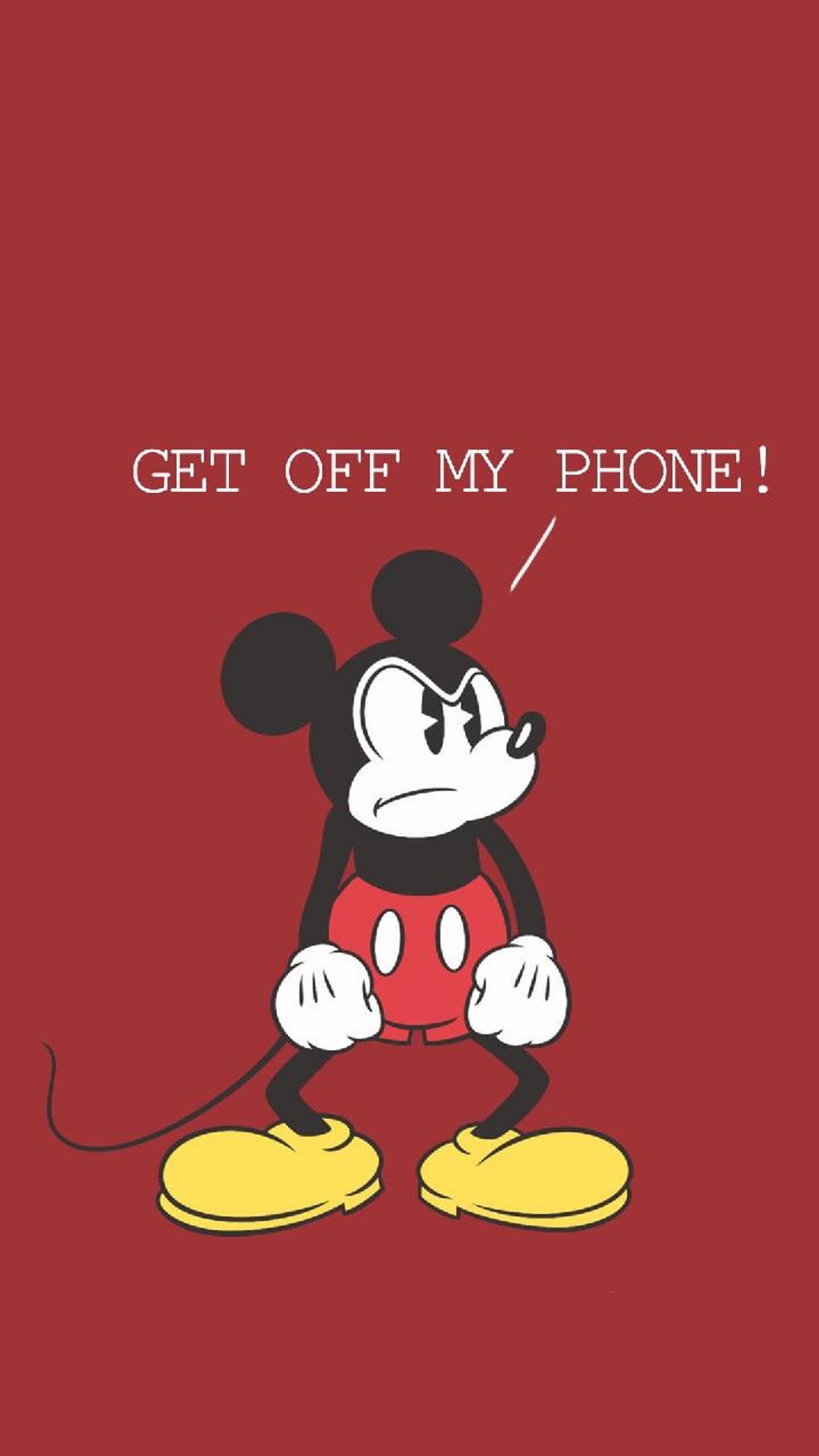 Mickey mouse, hau ab von meinem telefon (getoff, mein telefon)