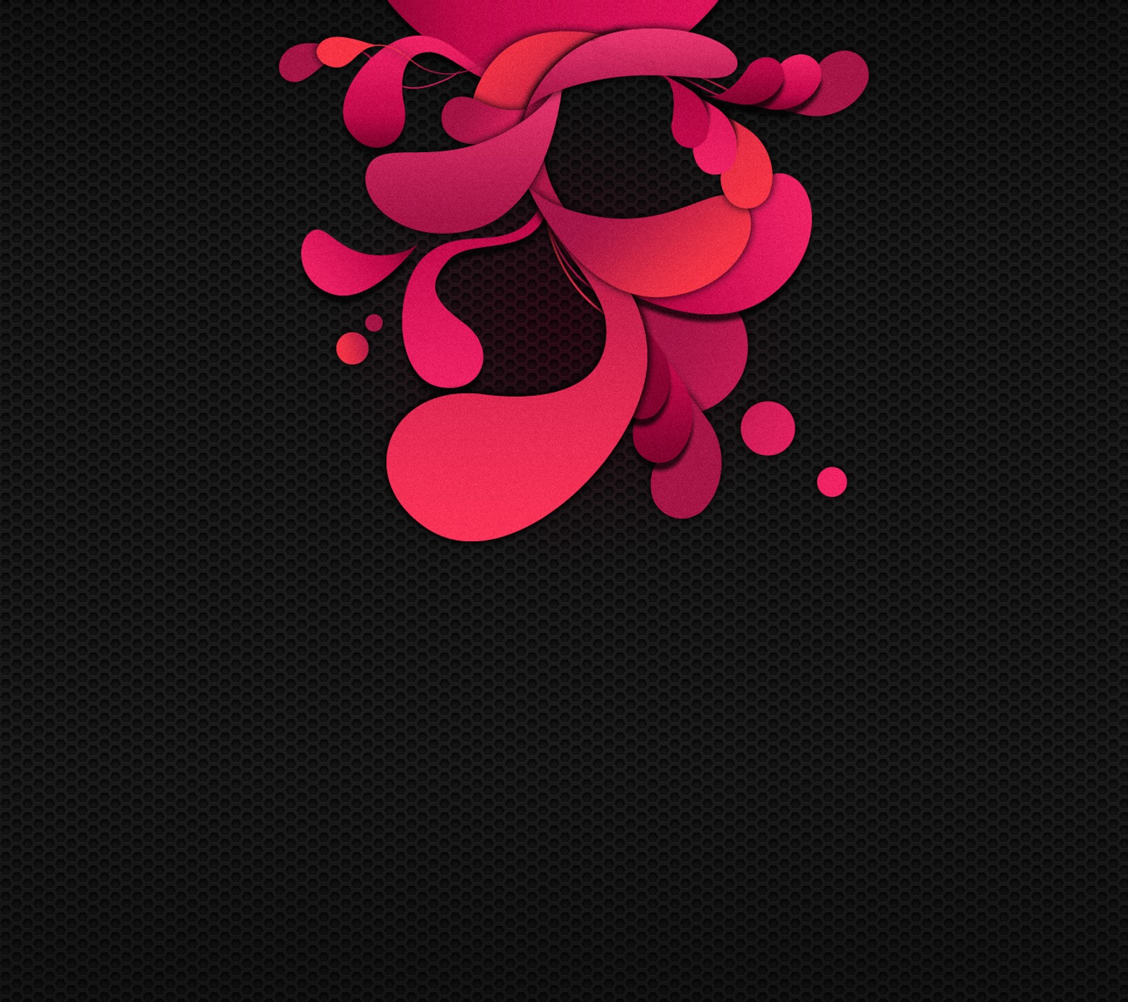 A close up of a cell phone with a red and black background (android, nexus, pink)