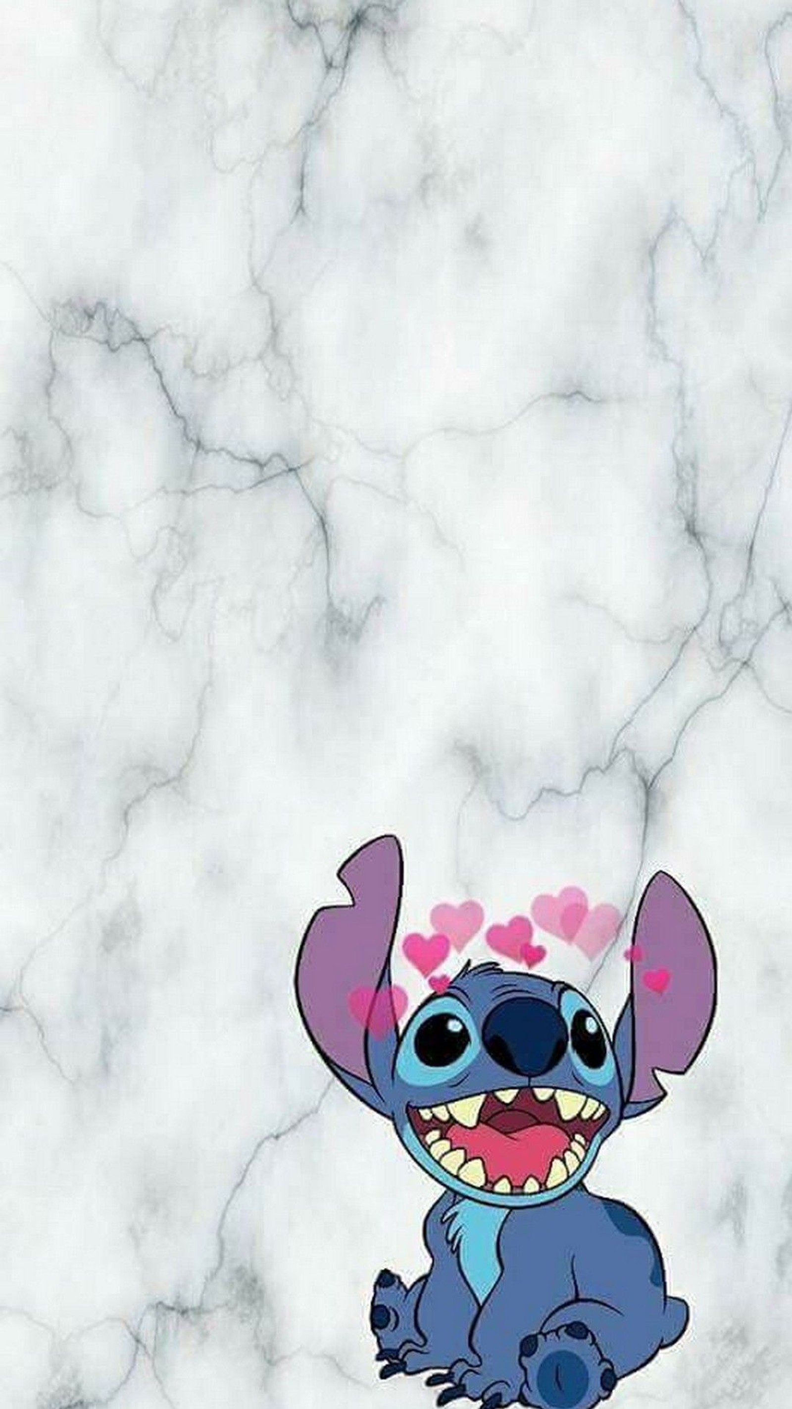 Um close em um personagem de desenho animado com um coração na cabeça (mármore, linha, marble stitch, feliz, happy stitch)