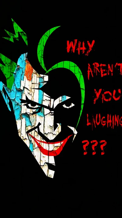 Graffiti du Joker : Pourquoi ne ris-tu pas ?