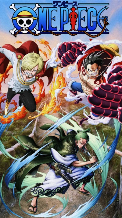 One Piece: Luffy, Sanji e Zoro liberam seus poderes