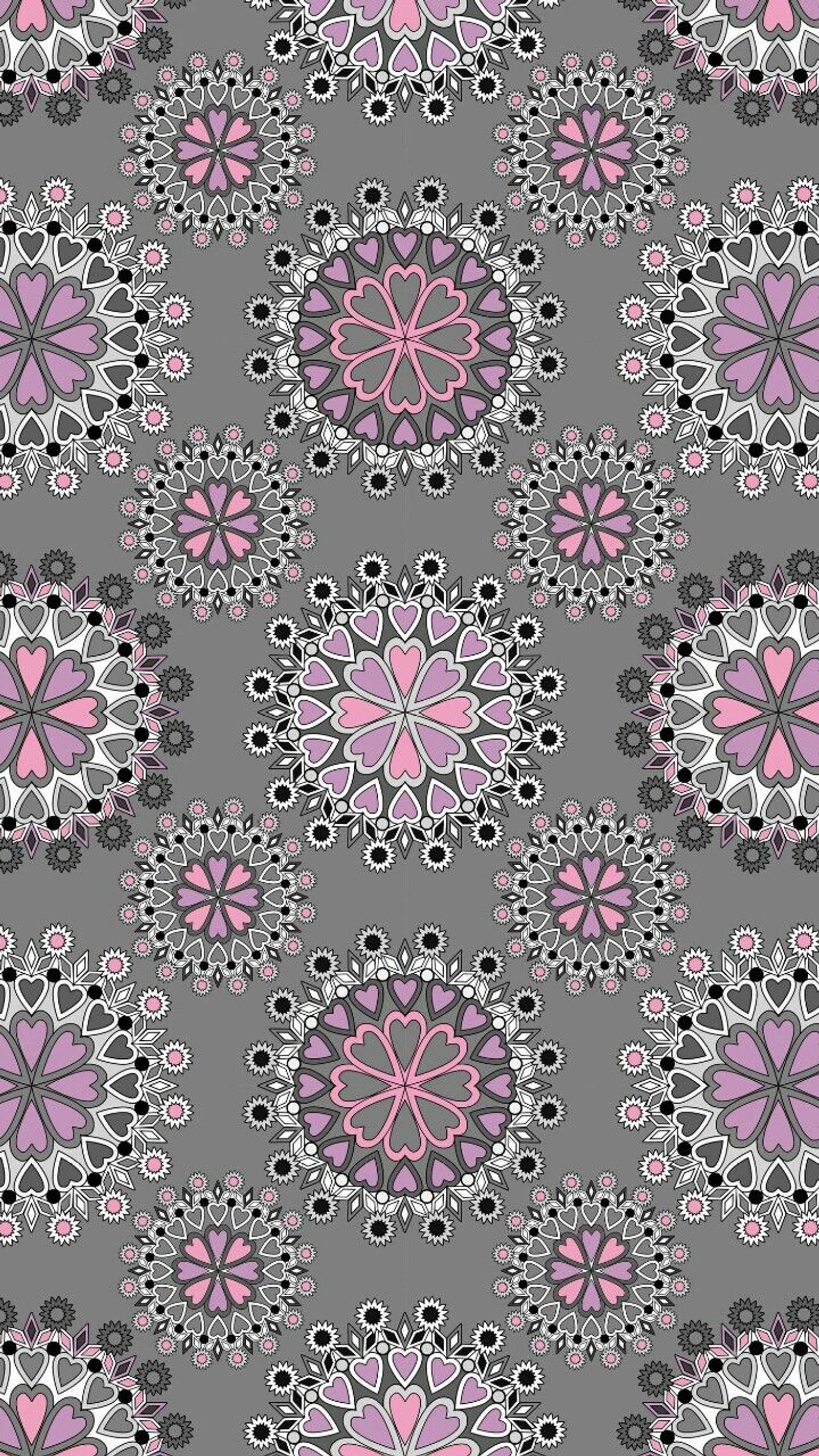 cute, geometric, gray, pattern, pink wallpaper