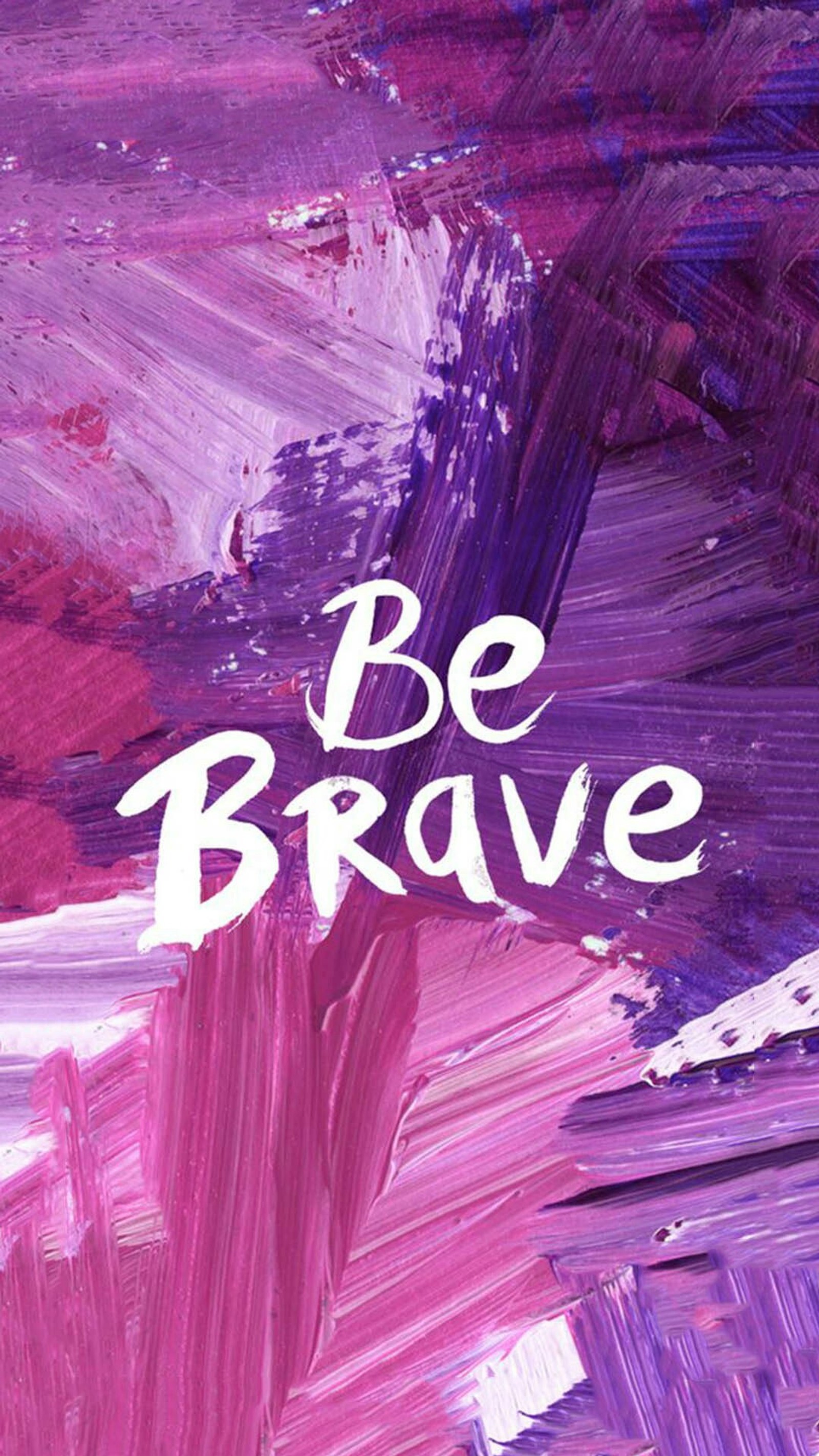 brave, cute, inspiring, motivation, purple Download Wallpaper