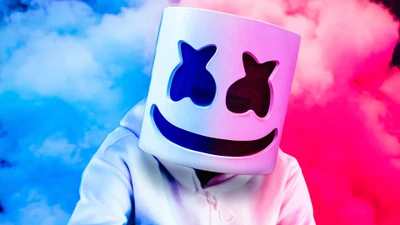 диджей, marshmello, маска, знаменитость