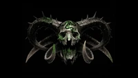 razer, logotipo, calavera