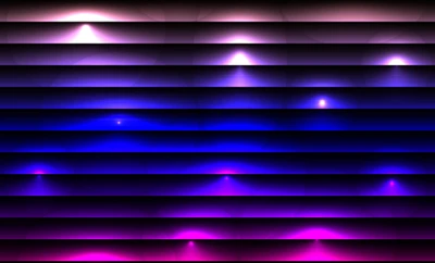 Symmetrical Abstraction of Violet and Magenta Light Patterns