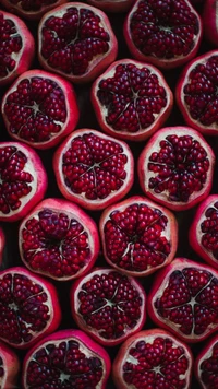 Granadas vibrantes: La joya roja de la naturaleza