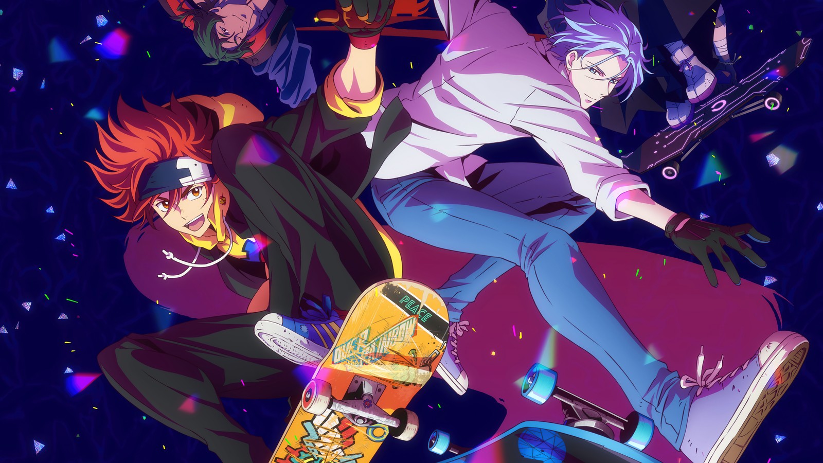 Descargar fondo de pantalla sk8 la infinitud, anime, sk エスケーエイト, patineta, personajes