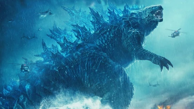 Godzilla emerge: El Rey de los Monstruos en una épica batalla contra la humanidad