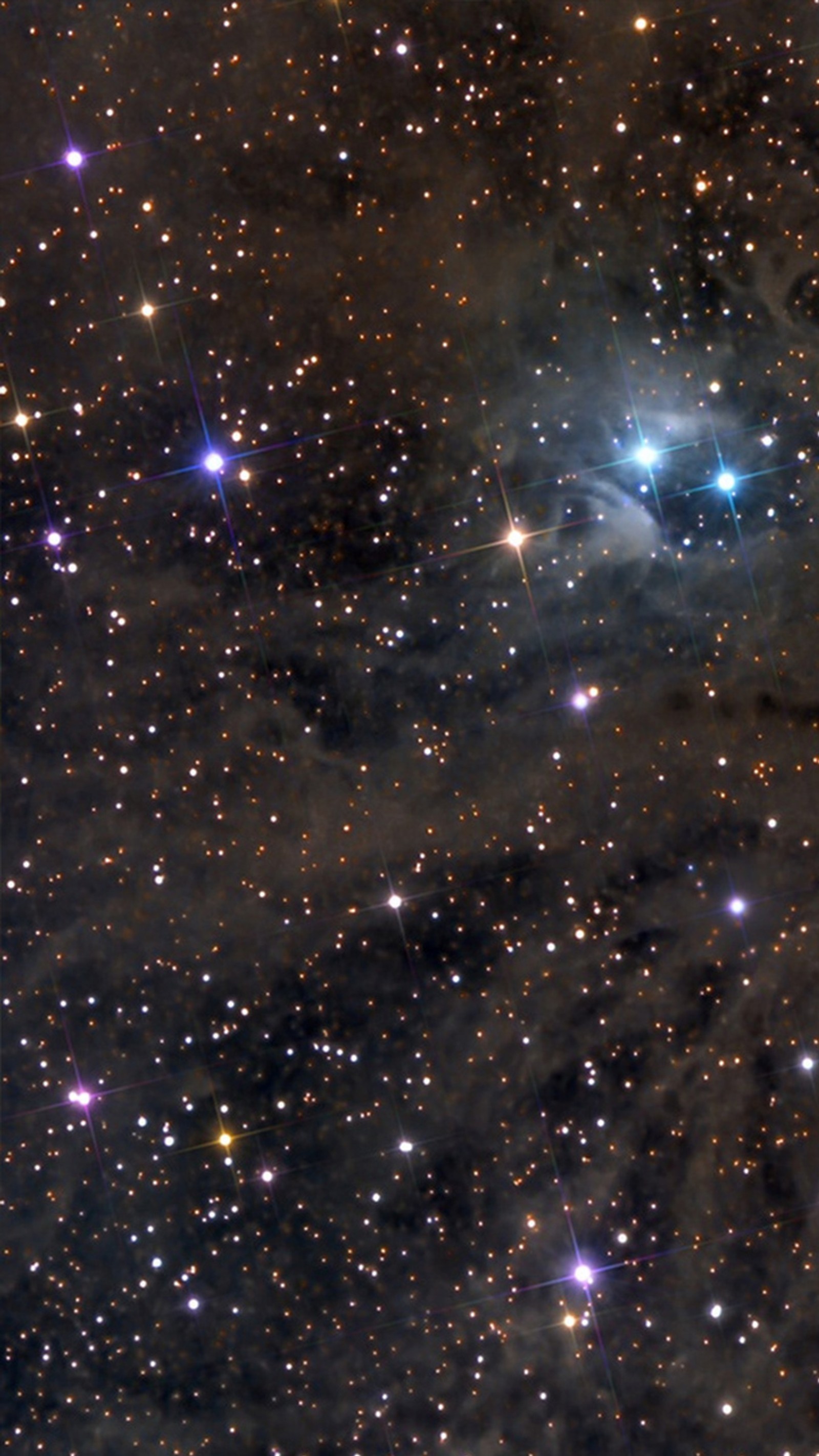 Arafed image of a cluster of stars in a dark sky (night sky, sky, star, universe)