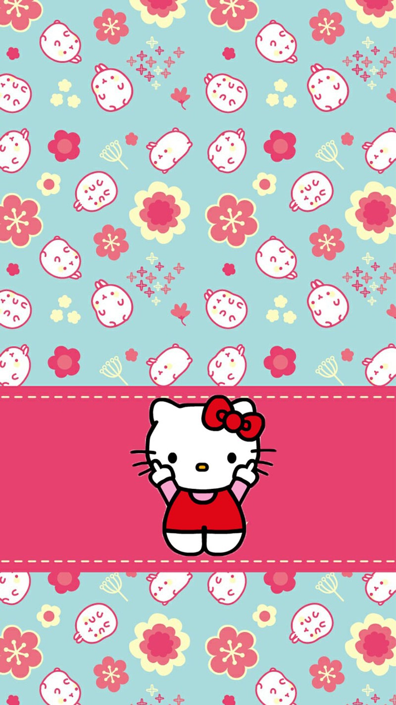 Обои с hello kitty для iphone (мультфильм, милый, хелло китти, hello kitty, кавайный)