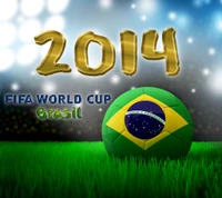 2014, brasilien, fifa, fahne, fußball