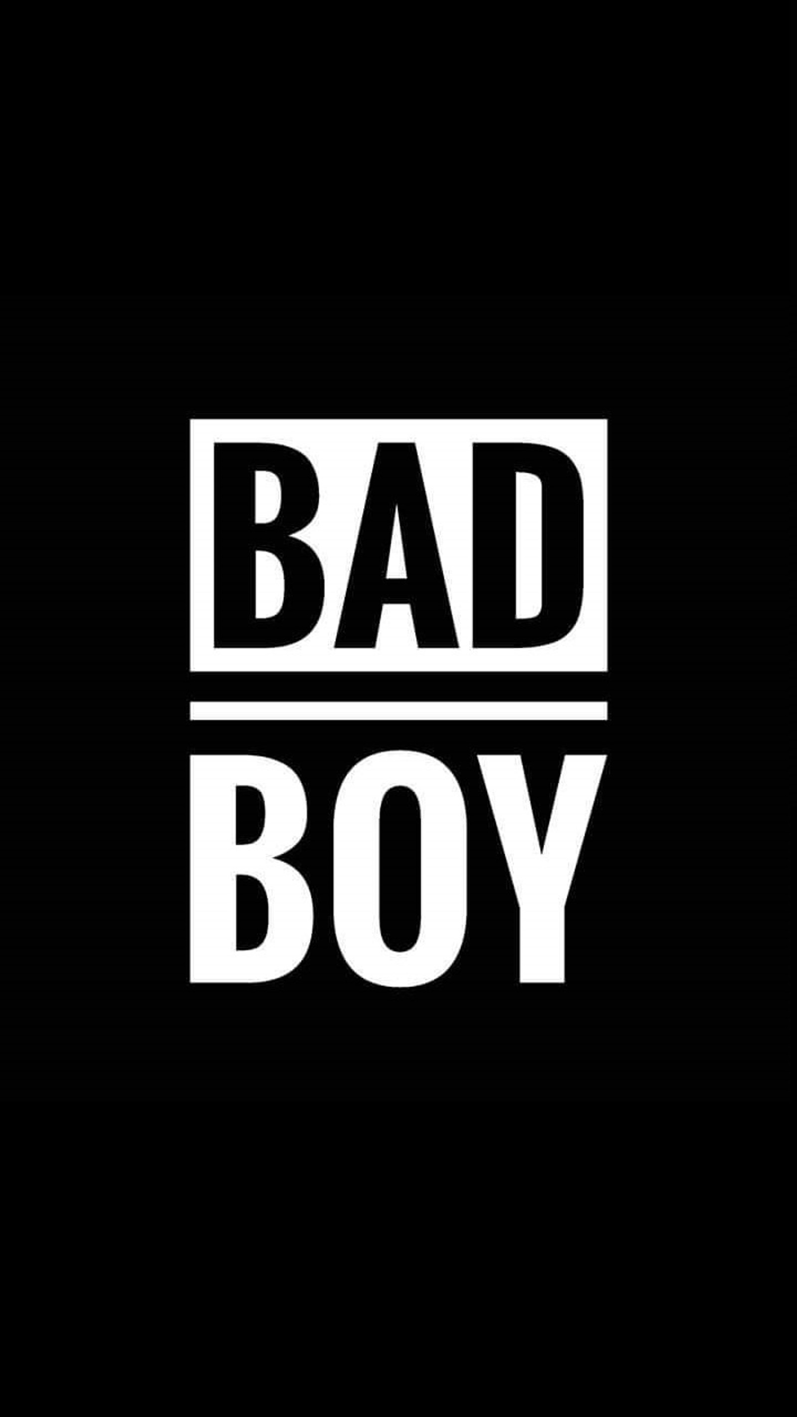 Ein schwarz-weiß foto eines bad boy logos (schlecht, böser junge, junge, lügner, klein)