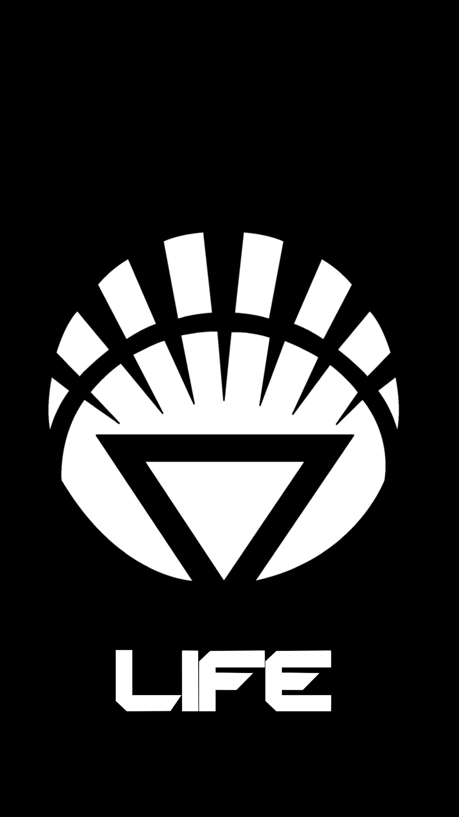 A close up of a white diamond on a black background (lantern, life, power, white)