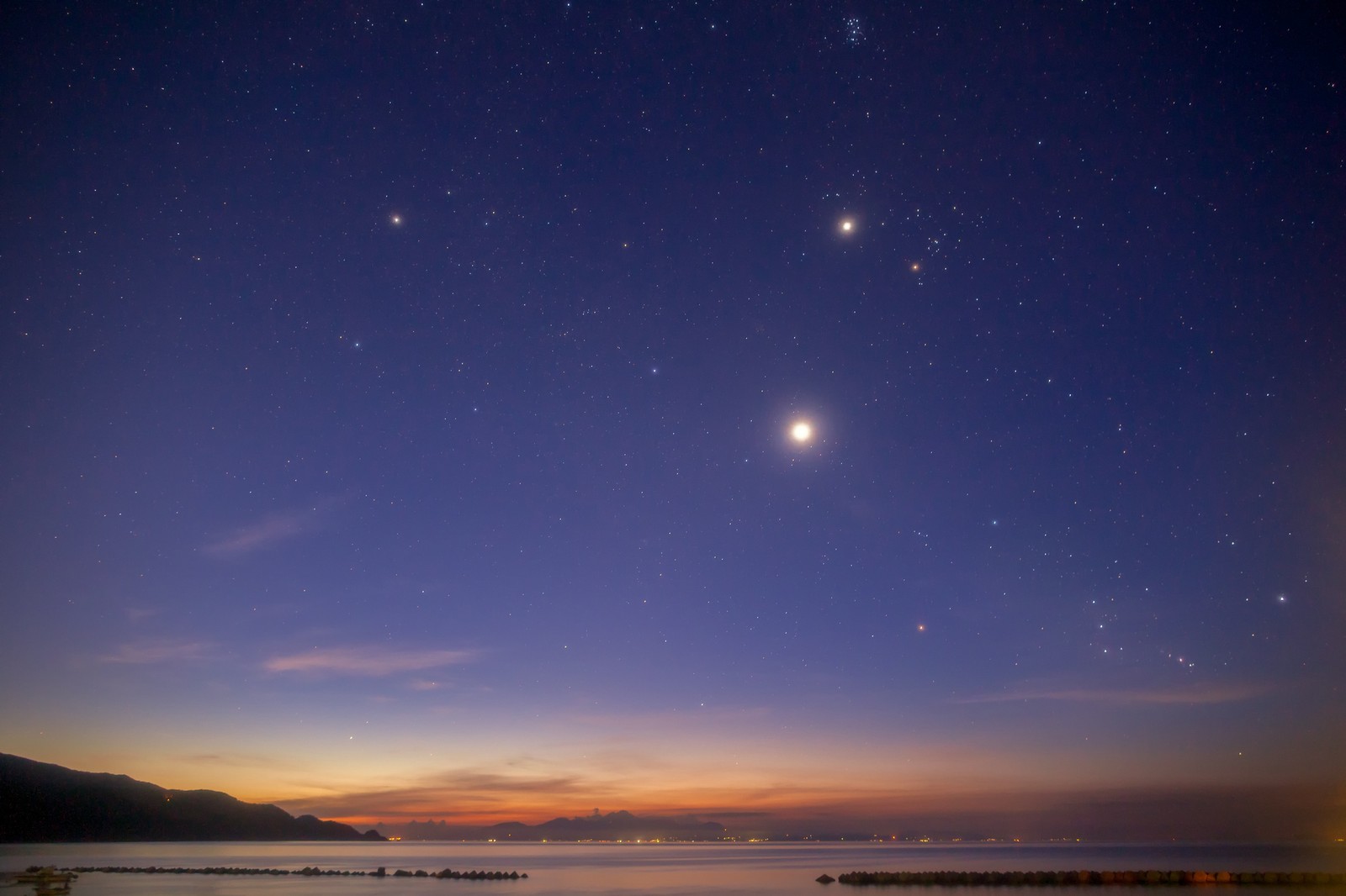 night, horizon, cloud, atmosphere, astronomical object wallpaper