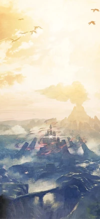 the legend of zelda, nintendo switch, wii u, open world, nintendo wallpaper