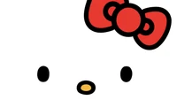 hello kitty, fond blanc, minimaliste, 5k, mignon