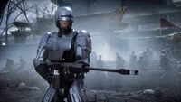 Robocop in Mortal Kombat 11: Aftermath Showdown