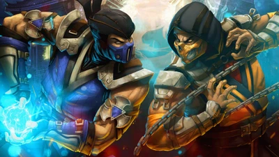 Choque épico de Sub Zero y Scorpion en Mortal Kombat