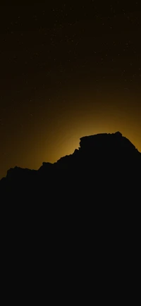 atmosphäre, nachglühen, berg, dämmerung, natürliche landschaft