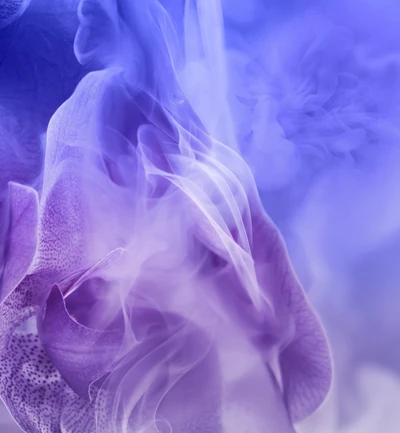 Abstract Purple and Blue Smoke Design Inspired by Huawei Nova 3