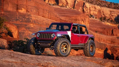 Concepto Jeep Low Down 2024 en un impresionante paisaje de cañón