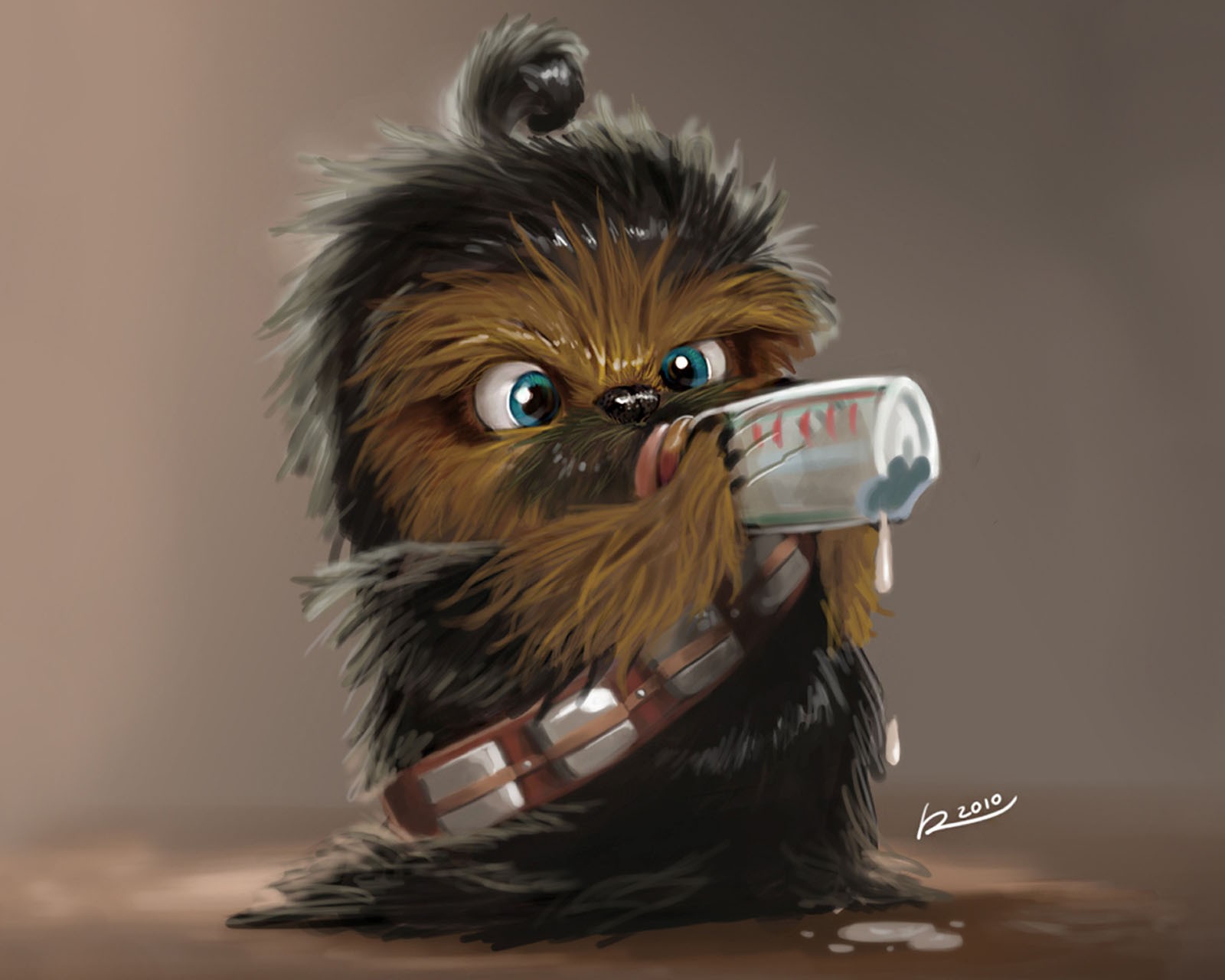 Descargar fondo de pantalla bebé, chewbacca, lindo, peludo, jedi