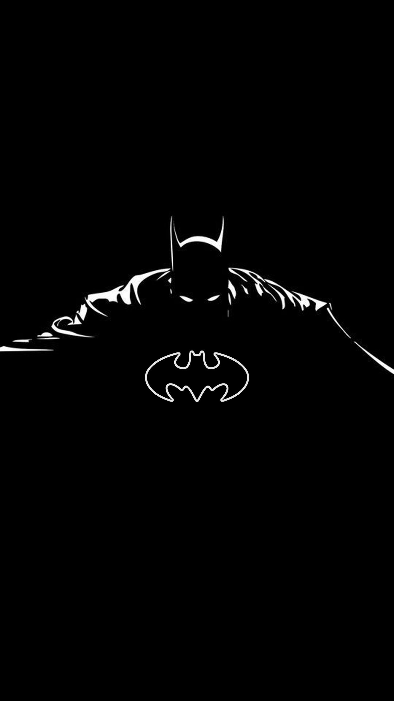 Batman logo on a black background (929, amoled, bat, batman, black)