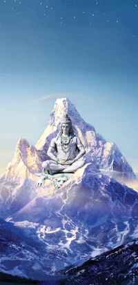 Sozinho entre os picos: A presença meditativa de Mahadev