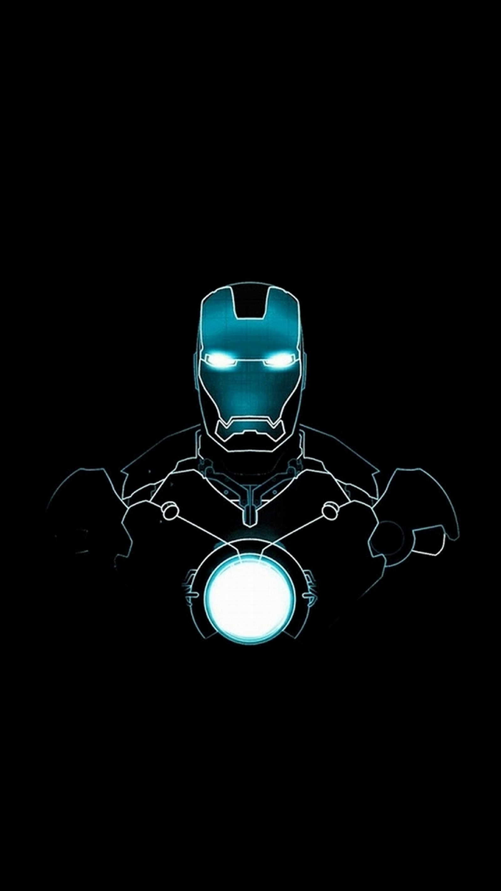 Primer plano de iron man con una luz brillante en su pecho (personaje, entretenimiento)