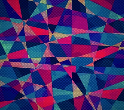 Vibrant Abstract Geometric Background in Bold Colors