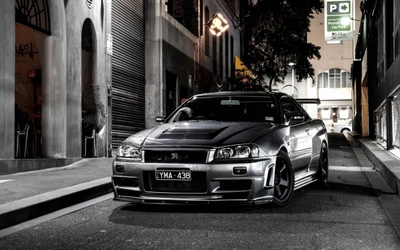 cars, gt r, jdm, nissan, r34