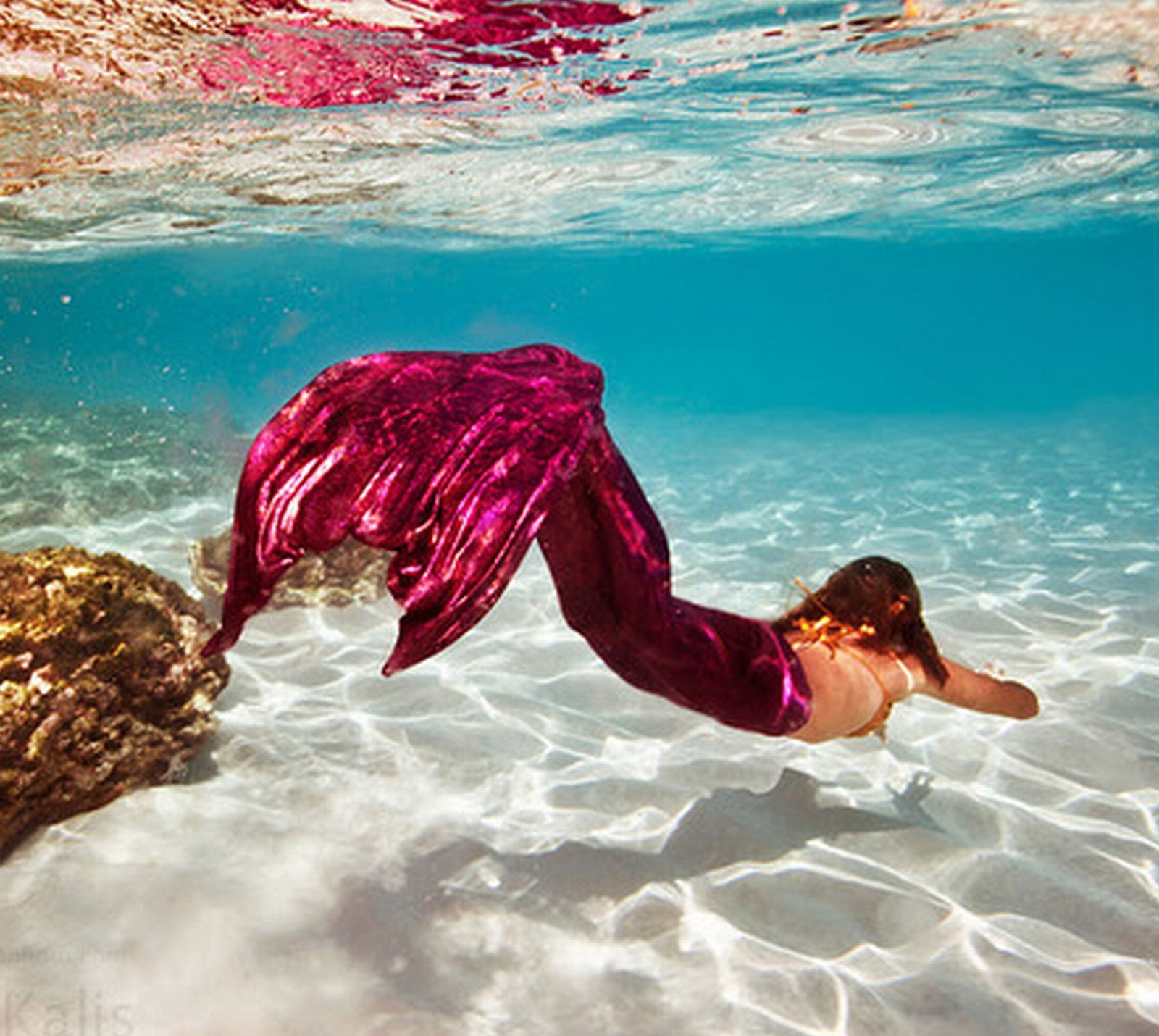 Baixar papel de parede feriado, sereia, verão, água