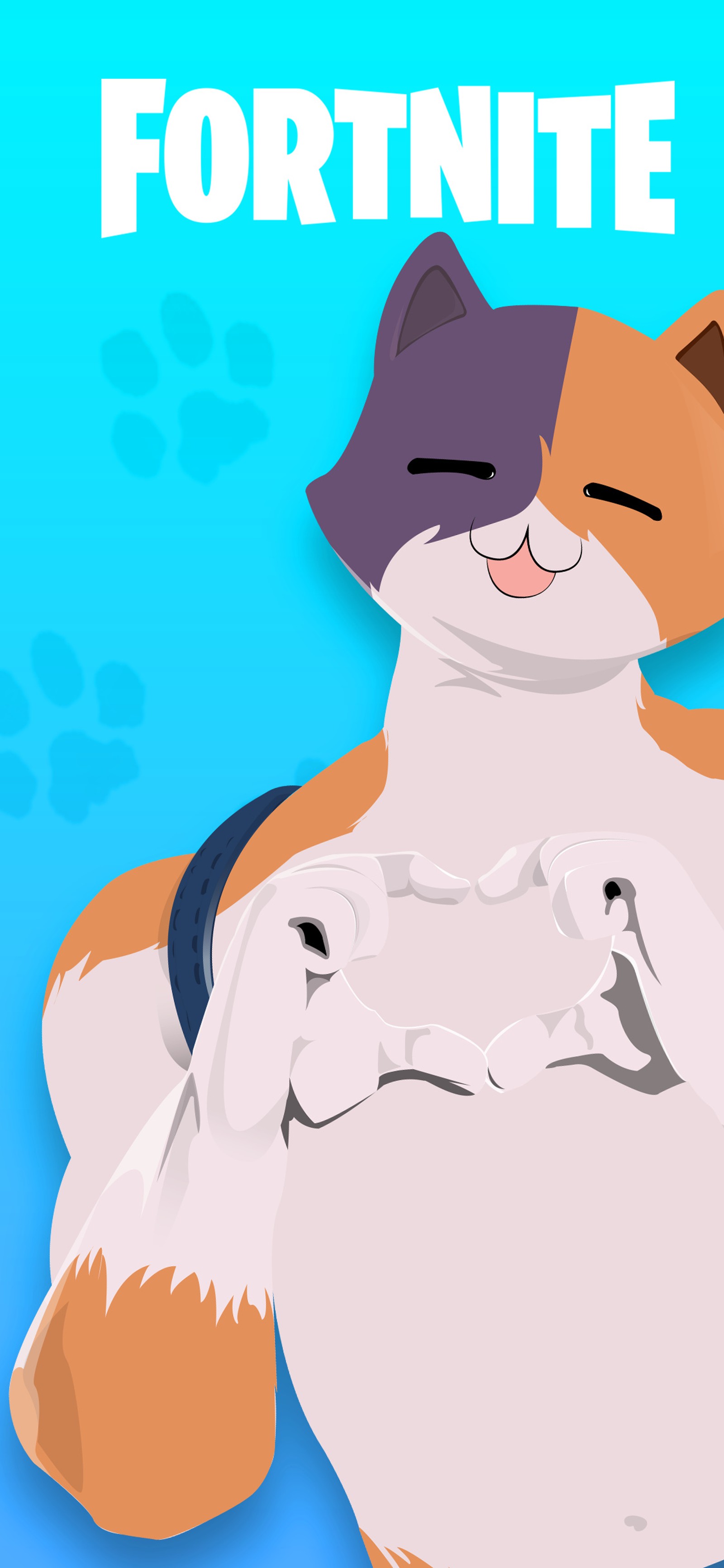 Há um gato de desenho animado sentado em uma almofada (gato, fortnite, gatinho, meowscles)