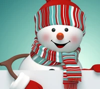 natal, neve, boneco de neve, inverno