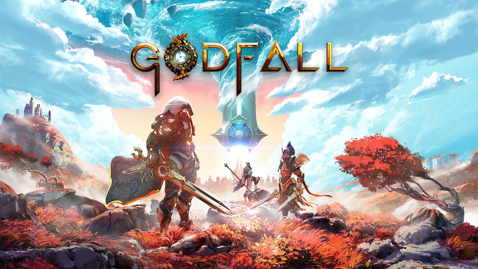 Скачать обои godfall, видеоигра